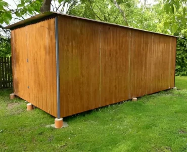 Einzelgarage aus Blech 300 x 500 cm Moderne