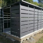 Moderne Gartenlagerbox aus Metall