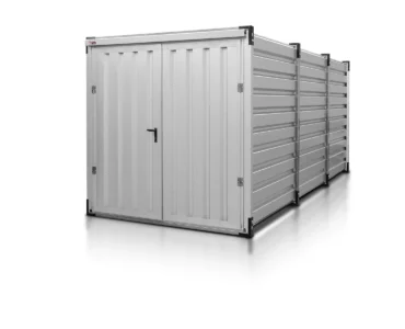 Lagercontainer 5 m Aluminium RAL 9006