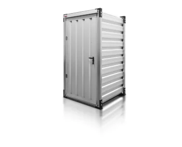 Lagercontainer 1.2 m Aluminium RAL 9006