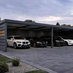 Carport 12×5 z autami