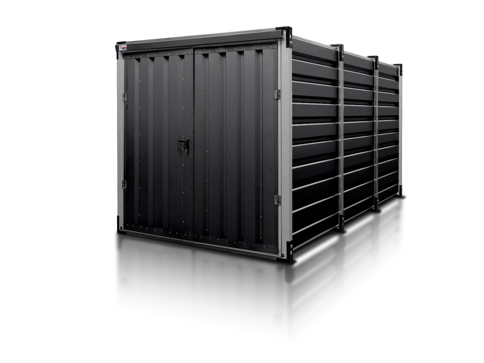 Mobilcontainer in Anthrazit
